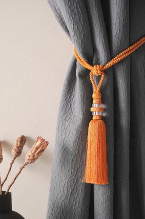 Jotex - Duskbånd 2-pk Orange - SUKIE - Kjøp Gardinholdere hos Jotex