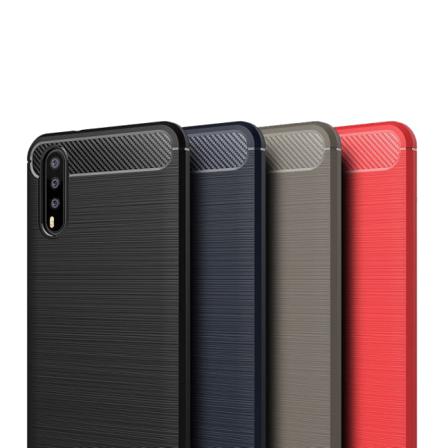 Stöttåligt Armor Carbon Tpu-skal Huawei P20 - Fler Färger Blå