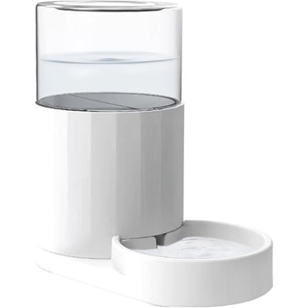 Automatisk vattenbehållare för husdjur, 2,5 L gravitationsvattenbehållare, stor kapacitet vattenbehållare för katter och hundar (2,5 L, med filter)