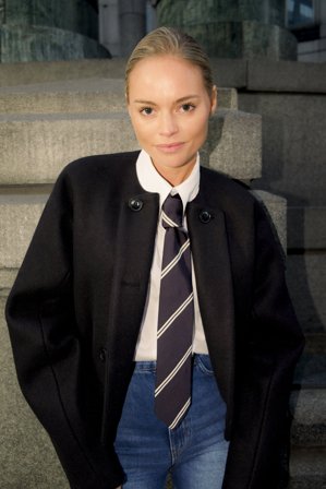 Claire Rose x NA-KD kurze Jacke aus Wollmischung - Winterjacken - Schwarz - EU 32