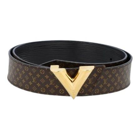 Louis Vuitton Vintage, Pre-owned Leather belts Zwart, Dames, Maat:ONE Size