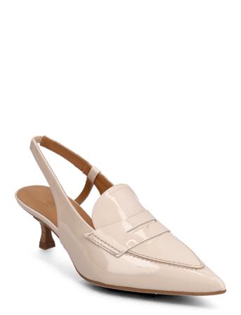 Pumps Shoes Heels Heeled Loafers Sling Backs Creme Billi Bi*Betinget Tilbud