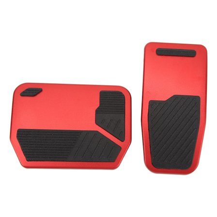 2 st Röda Halkfria Sportiga Gas- och Bromspedalskydd Ersättning för Tesla Model 3 Model Y