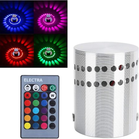 1 stk. Spiral LED-loftslampe, 3W LED-væglampe med lavt strømforbrug