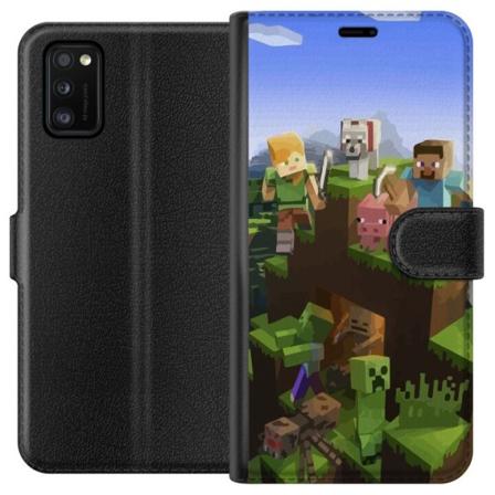 Samsung Galaxy A41 Tegnebogsetui MineCraft