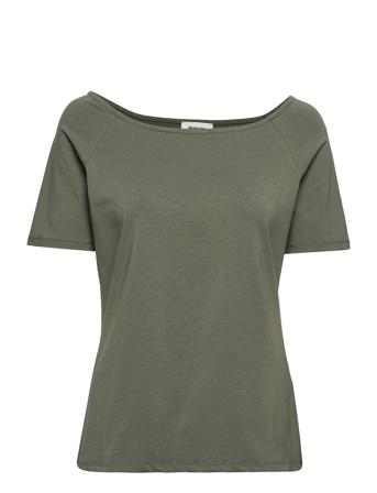 Tansy Top T-shirt Top Grøn Modström