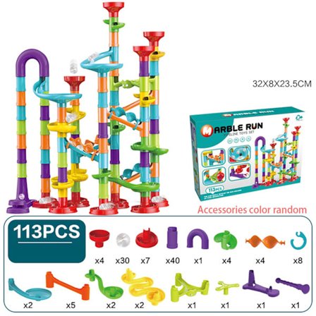 Montessori tee-se-itse palapeliratapalikkalelu - interaktiivinen sokkelopallorulla lapsille - perhepelilahja