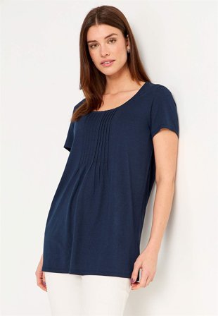 Cellbes of Sweden - Kortermet jerseytunika i marineblå for damer i størrelse 38/40