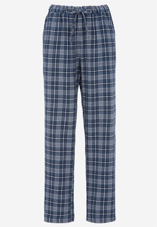 Cellbes of Sweden - Rutete pyjamasbukser i flanell i blå / rutete for menn i størrelse XXL