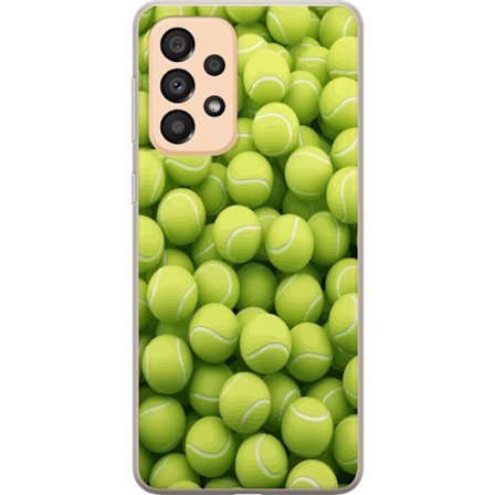 Kompatibel Mobilcover til Samsung Samsung Galaxy A33 5G Mønster af grønne tennisbolde i høj detalje, sporty motiv med gentagende tekstur og stærke
