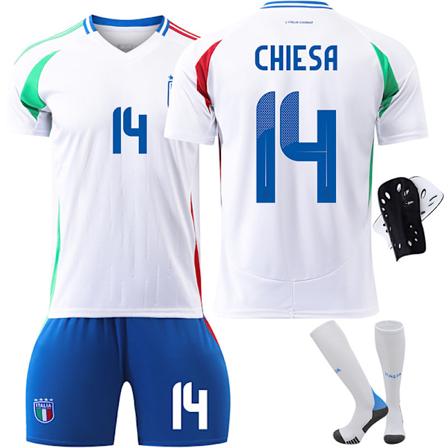 2425 Italia Bortefotballdrakt Chiesa Draktsett B 28(150-160cm)