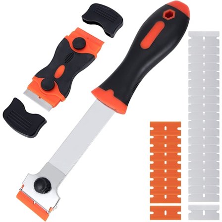 Glasskrapa Keramikhällskrapa, 2 st Fogskrapa med 10 st