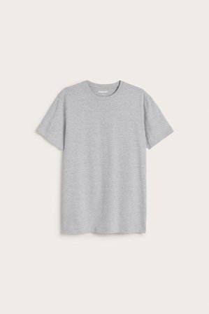 Kappahl | T-skjorte med rund hals Gråmelert 2XL | Gråmelert