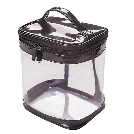 Genomskinlig kosmetikaväska Toalettväska, Genomskinlig reseväska för toalettartiklar, Transparent sminkväska Tote-väska, Väska för män kvinnor