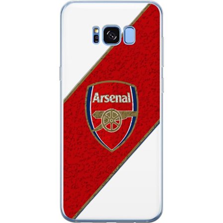 Kompatibelt Mobilskal till Samsung Samsung Galaxy S8+ Moschino Toy teddybjörn med enkel tecknad design, brun björn med vit tröja och tydlig logotyp