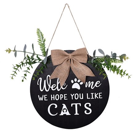 Tervetuloa-kyltti etuovelle, ripustettava ulko-oveen