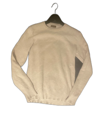 Beige stickad tröja från Stenströms