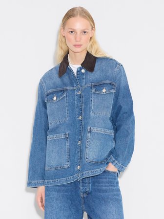 Holzweiler Diana Denim Jacket - Blue - Women's - L