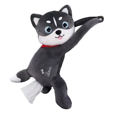 Hunde tissueholder til bil, kreativ og sød tissueboks med tegneseriedyrdesign, opbevaringsstativ