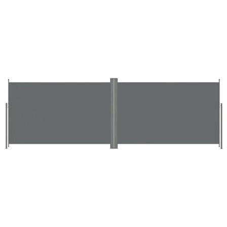 Vidaxl Infällbar Sidomarkis 200x600 Cm Antracit Antracit
