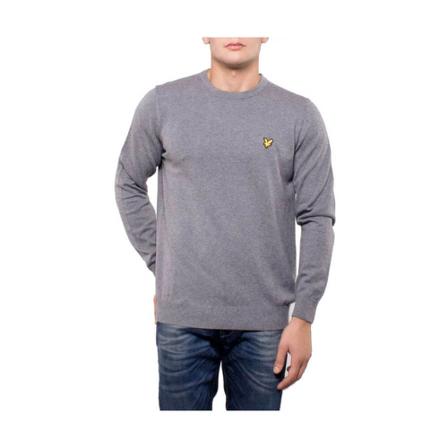 Lyle & Scott Pull Jumper Kn400Vc T28 Grå, Herre Sweatshirts