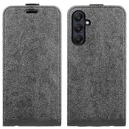 Vertikalt Flip Läder Telefonfodral Kompatibelt med R64 med Texturerad Finish
