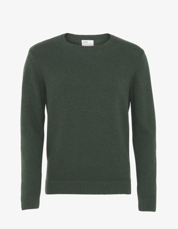 Classic Merino Wool Crew - Emerald Green - M
