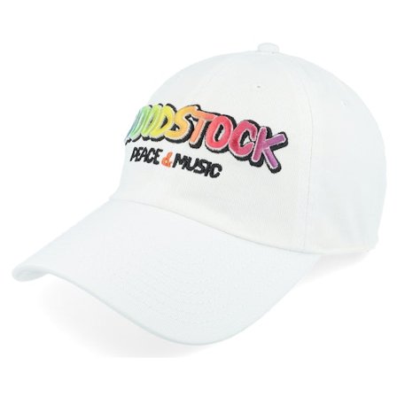 American Needle - White unconstructed Caps - Woodstock Prism Dnr White Dad Cap @ Hatstore