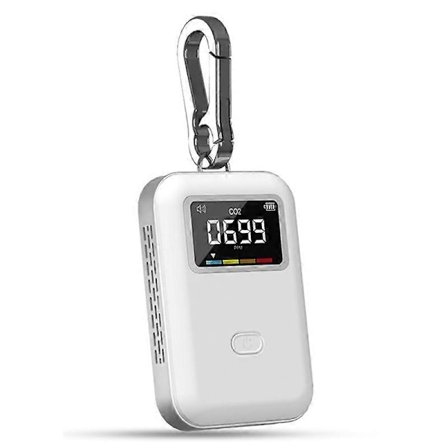 Mini CO2-ilmaisin, ilmanlaadun valvontalaite, infrapuna CO2-monitori matkoille, kotiin, sisätiloihin, voit käyttää missä tahansa