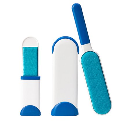 Fjerning av dyrehår - 1 dobbeltsidig børste for fjerning av dyrehår, selvrensende