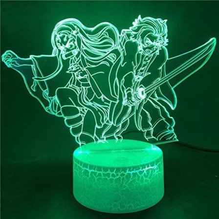 Demon Slayer Kamado Nezuko 3D Illusion Nattlampa, Crea