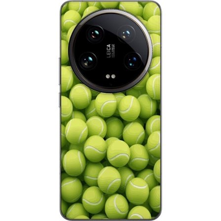 Kompatibelt Mobildeksel til Xiaomi Xiaomi 14 Ultra Mønster av grønne tennisballer i høy detalj, sporty motiv med repetisjonstekstur og sterke farge