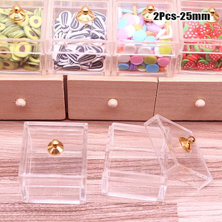 2st Dollhouse Miniatyr godislåda Dessertkaka Förvaringslåda Mod