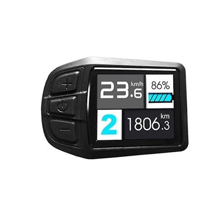 LCD TFT UKC3 Display Hastighet Batteritid Indikator for Elektrisk Sykkel 24V 36V 48V Motor Konvertering