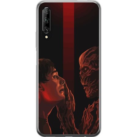 Kompatibel Mobilcover til Huawei Huawei P smart Pro 2019 Mørk fantasyillustration, der viser mødet mellem menneske og monster med stærkt drama og p