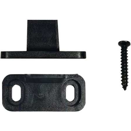 Svart belagt karbonstål skyvedør styreskinne - 45 x 20 x 20mm