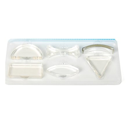 6 stk. Akryl Optisk Linse Prisme Trekantet Halvsirkelformet Rektangel Konkav Konveks Lyslinse Klasse Fysikk Undervisningsmateriell