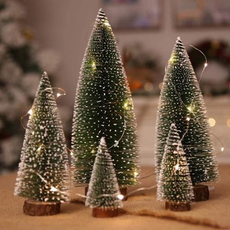 Liten juletre, Valentinsdag dekorasjon, 5 stk Mini jul