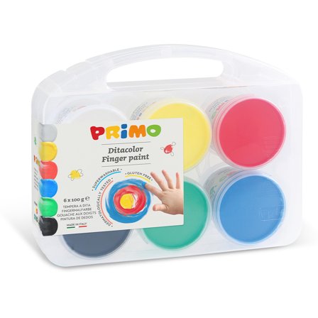 Finger paint Basic-set 6x100g