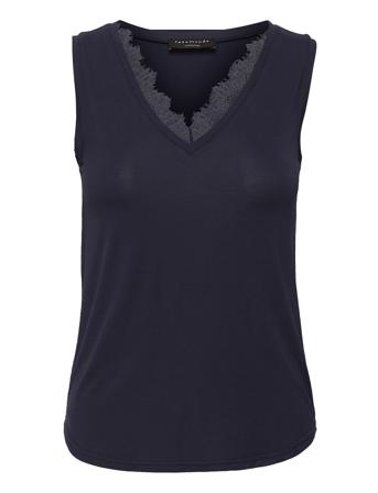 Top T-shirts & Tops Sleeveless Blå Rosemunde