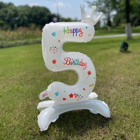 2st krona stående digital ballong NUMMER-5 NUMMER-5