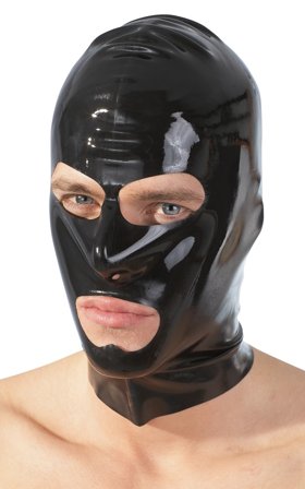 Late-X: Latex Maske - Sort