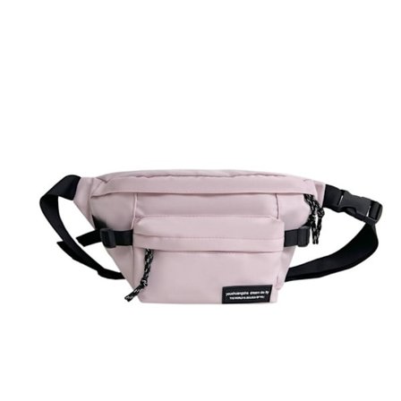 Casual Chest Bag Sport Crossbody Bag ROSA INGEN HÄNGE INGEN HÄNGE
