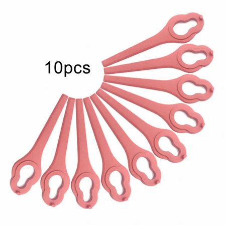 10 stk. 95 mm græsslåmaskine plastblade til Aldi Ferrex Far 20-1 20V/40V ledningsfri græstrimmer haveredskabstilbehør