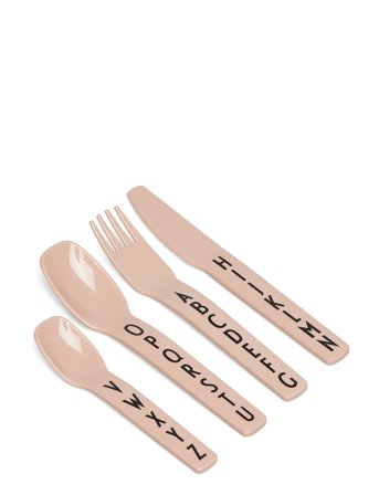 Design Letters Kids Cutlery - Gold - ONE SIZE
