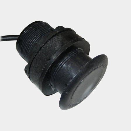 P319 - Plastic 600W Thru-Hull 50/200kHz Depth/Temperature. Black 9-pin connector and 10m (33ft) cable.