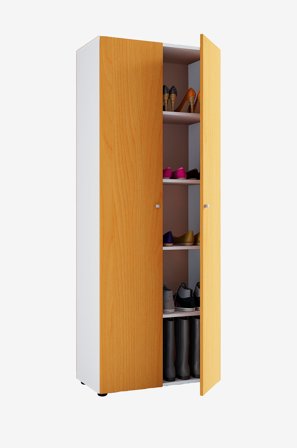VCM - Vcm Kenkäkaappi Vandol I, jossa on ovet ja 5 hyllyä. - Monivärinen - Kenkäkaapit - - Homeroom