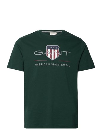 GANT Reg Archive Shield Ss T-Shirt - Khaki green - XL