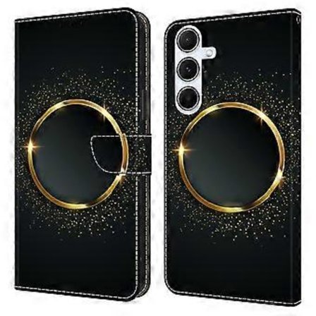 För Samsung Galaxy S24 FE Fodral PU Läder Plånbok Telefonfodral med Ställ (Stil F)