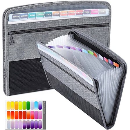 A4-filmappe med 13 rum, A4-plastmappe med